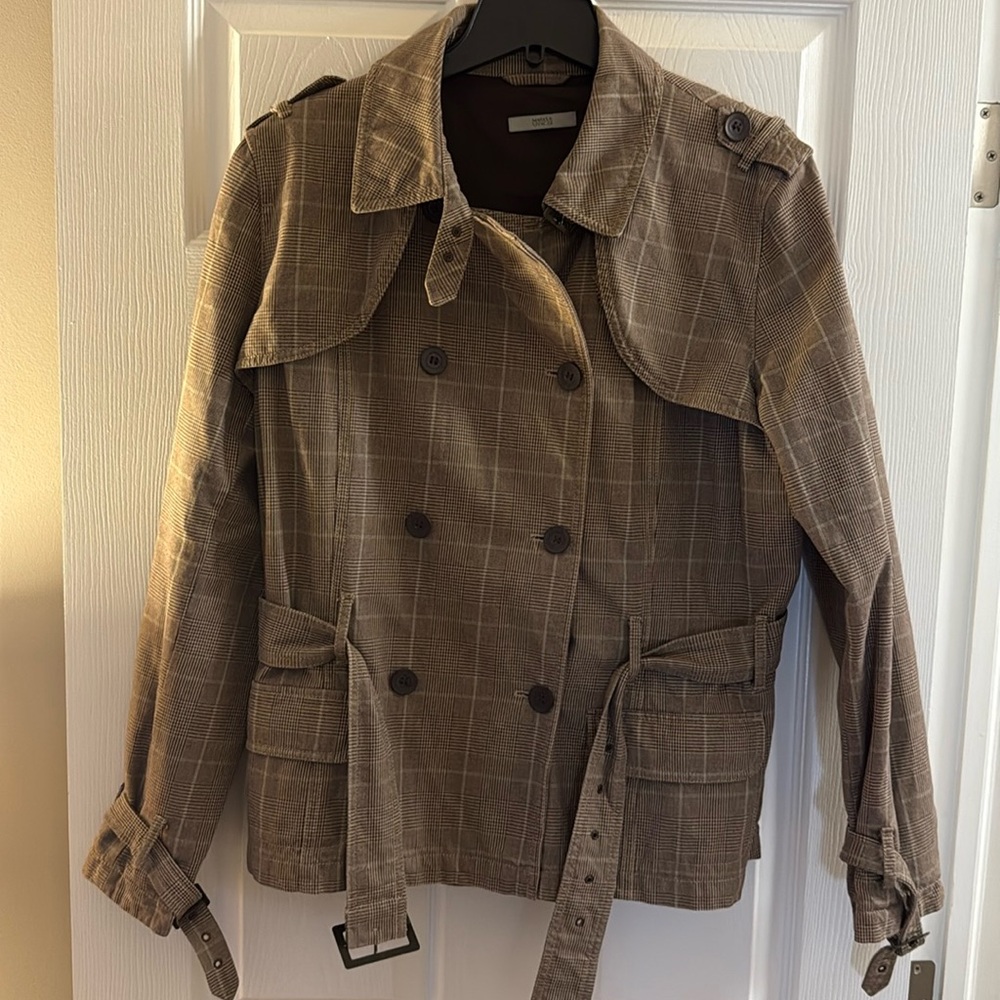 Marks & Spencer Plaid Boxy Jacket